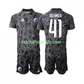 FC Copenhagen Andreas Dithmer 41 Portiere Bambino Maglia Prima 2022/2023 Manica Corta (+ Pantaloncini)
